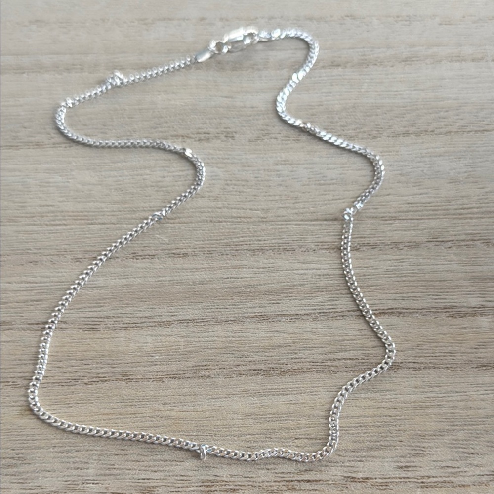 .925 Sterling Silver 16”Italian Chain Necklace